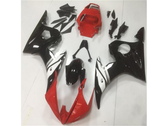 Billige Rot Schwarz Weiß R6 2003-2005 Motorrad Verkleidungen