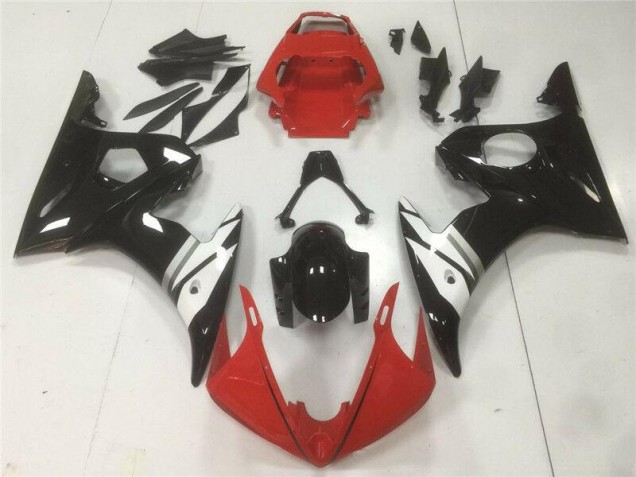 Billige Rot Schwarz Weiß R6 2003-2005 Motorrad Verkleidungen