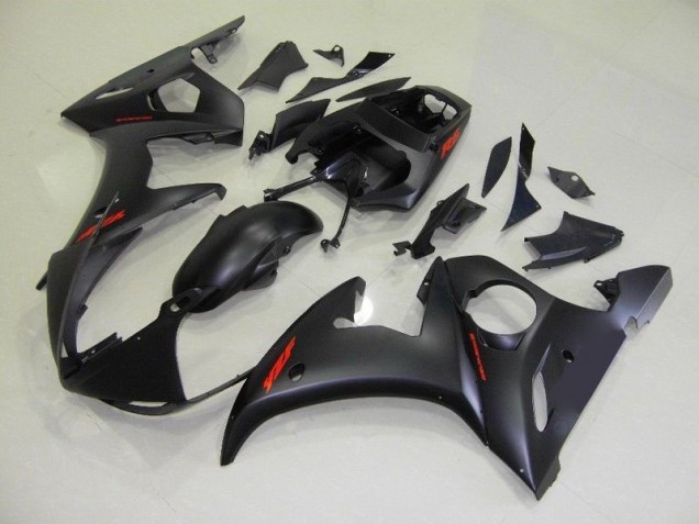 Billige Matt Schwarze und rote Aufkleber R6 2003-2005 Motorrad Verkleidungen
