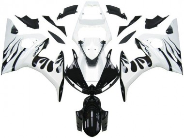 Billige Weiß Flamme Schwarz R6 2003-2005 Motorrad Verkleidungen
