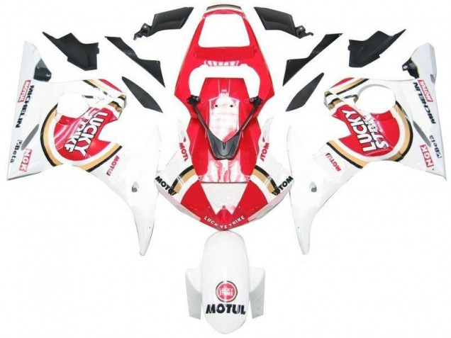 Billige Weiß Rot Lucky Strike R6 2003-2005 Motorrad Verkleidungen