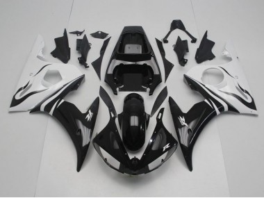 Billige Schwarz Weiß R6 2003-2005 Motorrad Verkleidung