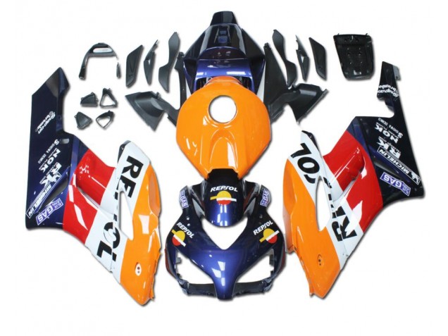 Billige Orange Rot Blau Repsol CBR 1000 RR 2004-2005 Motorrad Verkleidungen Billige Orange Rot Blau Repsol CBR 1000 RR 2004-2005 Motorrad Verkleidungen