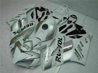 Billige Silber Weiß Repsol CBR 1000 RR 2004-2005 Motorrad Verkleidung
