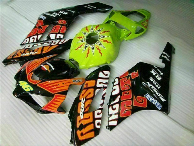 Billige Orange Grün CBR 1000 RR 2004-2005 Motorrad Verkleidungen Billige Orange Grün CBR 1000 RR 2004-2005 Motorrad Verkleidungen