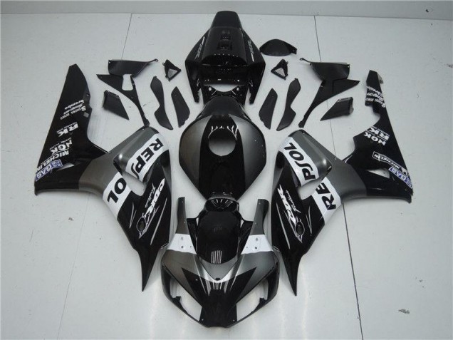 Billige Grau Schwarz Repsol CBR 1000 RR 2004-2005 Motorrad Verkleidung