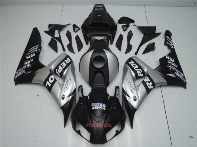 Billige Schwarz Silber Repsol CBR 1000 RR 2004-2005 Motorrad Verkleidungen Billige Schwarz Silber Repsol CBR 1000 RR 2004-2005 Motorrad Verkleidungen
