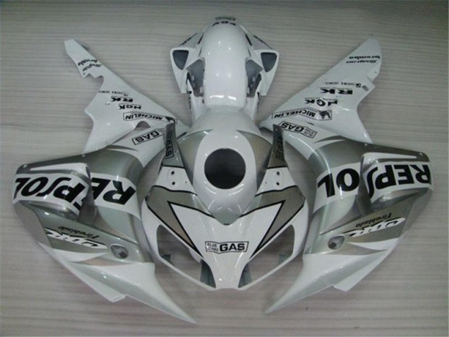 Billige Weiß Silber Schwarz Repsol CBR 1000 RR 2004-2005 Motorrad Verkleidungen Billige Weiß Silber Schwarz Repsol CBR 1000 RR 2004-2005 Motorrad Verkleidungen