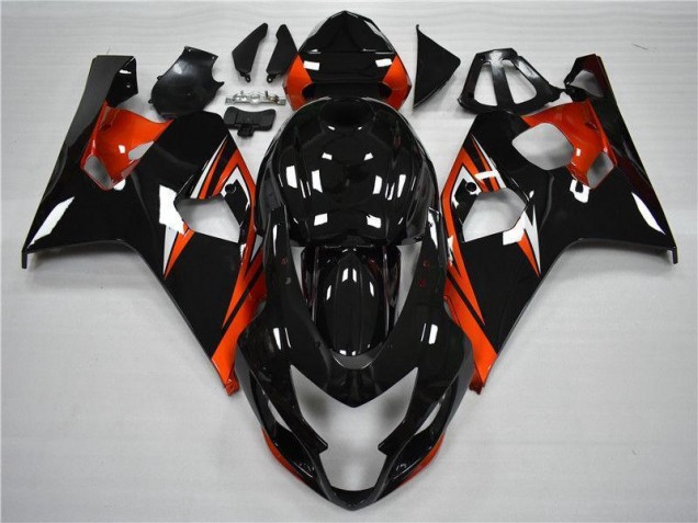 Billige Orange Schwarz GSXR 600 / 750 K4 2004-2005 Motorrad Verkleidungen Billige Orange Schwarz GSXR 600 / 750 K4 2004-2005 Motorrad Verkleidungen