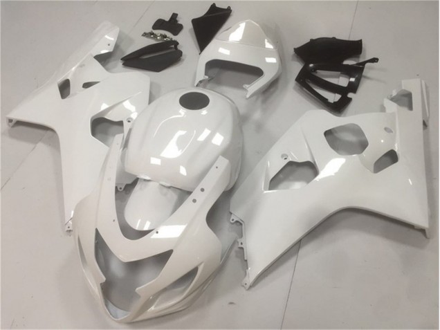 Billige Glänzend Weiß GSXR 600 / 750 K4 2004-2005 Motorrad Verkleidungen Billige Glänzend Weiß GSXR 600 / 750 K4 2004-2005 Motorrad Verkleidungen
