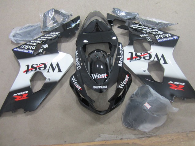 Billige Schwarz West GSXR 600 K4 2004-2005 Motorrad Verkleidungen Billige Schwarz West GSXR 600 K4 2004-2005 Motorrad Verkleidungen