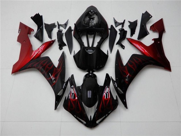 Billige Rot Schwarz R1 2004-2006 Motorrad Verkleidungen Billige Rot Schwarz R1 2004-2006 Motorrad Verkleidungen