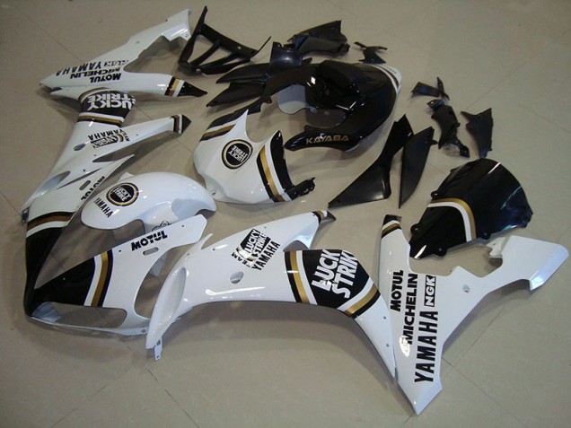 Billige Schwarzgold Weiß R1 2004-2006 Motorrad Verkleidungen