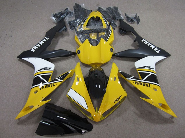 Billige Gelb Weiß Schwarz R1 2004-2006 Motorrad Verkleidungen Billige Gelb Weiß Schwarz R1 2004-2006 Motorrad Verkleidungen