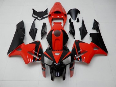 Billige Rot Schwarz CBR 600 RR 2005-2006 Motorrad Verkleidungen & Plastik