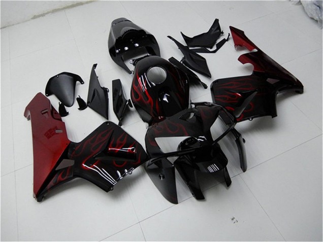 Billige Rot Flamme Schwarz CBR 600 RR 2005-2006 Motorrad Verkleidungen
