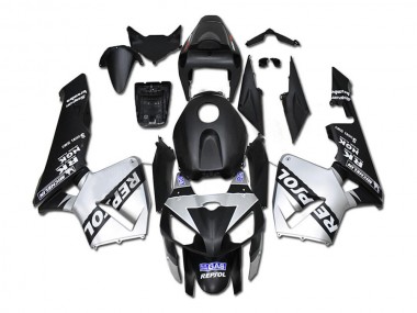 Billige Silber Repsol Schwarz CBR 600 RR 2005-2006 Motorrad Verkleidungen