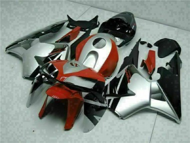 Billige Schwarz Silber Rot CBR 600 RR 2005-2006 Motorrad Verkleidungen