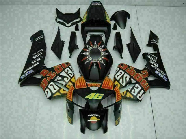 Billige Schwarz CBR 600 RR 2005-2006 Motor Vollverkleidung