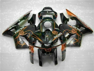 Billige Schwarz Orange BACARDI CBR 600 RR 2005-2006 Motorrad Verkleidungen