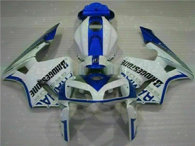 Billige Weiß Blau CBR 600 RR 2005-2006 Motorrad Vollverkleidung