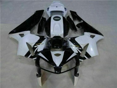 Billige Weiß Schwarz CBR 600 RR 2005-2006 Motorrad Vollverkleidung