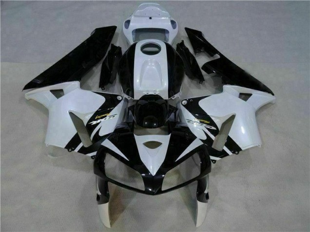 Billige Weiß Schwarz CBR 600 RR 2005-2006 Motorrad Vollverkleidung