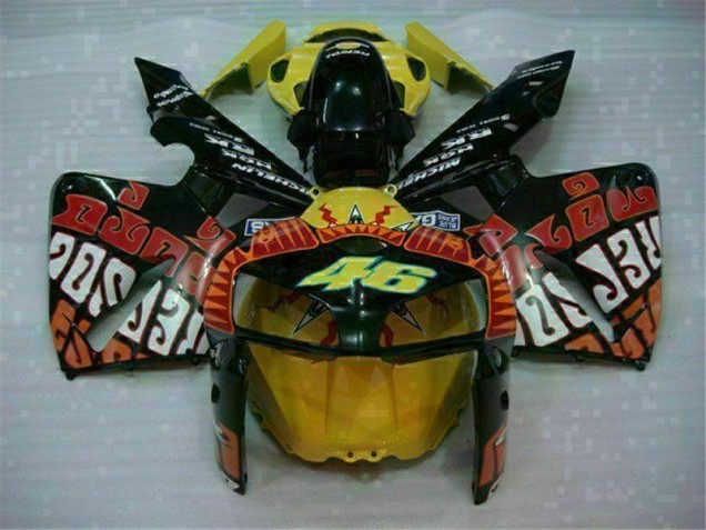 Billige Schwarz Rot Gelb 46 CBR 600 RR 2005-2006 Motorrad Verkleidungen