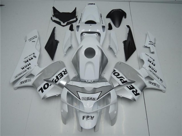 Billige Weiß Silber Schwarz Repsol CBR 600 RR 2005-2006 Motorrad Verkleidungen