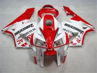 Billige Rot Weiß CBR 600 RR 2005-2006 Motorrad Verkleidungen Komplett Sets