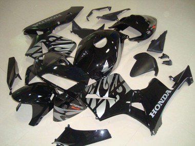 Billige Schwarze Weiße Flamme CBR 600 RR 2005-2006 Motorrad Verkleidungen
