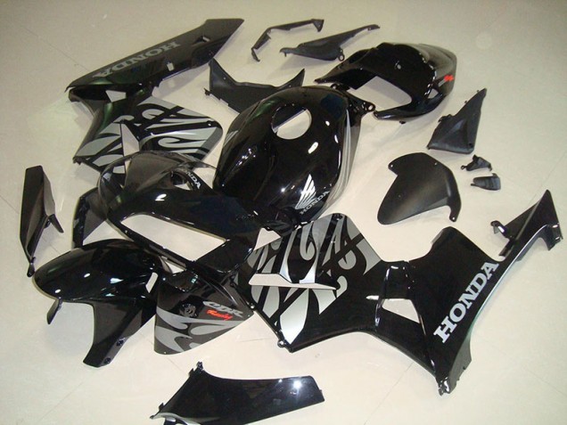 Billige Schwarze Weiße Flamme CBR 600 RR 2005-2006 Motorrad Verkleidungen