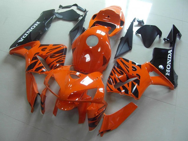 Billige Orange Schwarze Flamme CBR 600 RR 2005-2006 Motorrad Verkleidungen