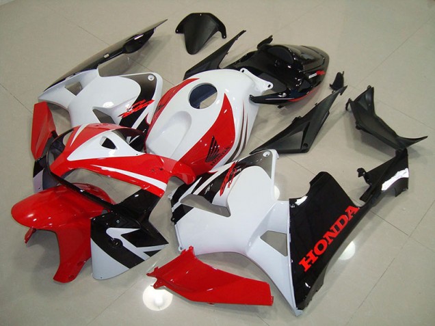 Billige Rot Weiß Schwarz CBR 600 RR 2005-2006 Motorrad Verkleidung