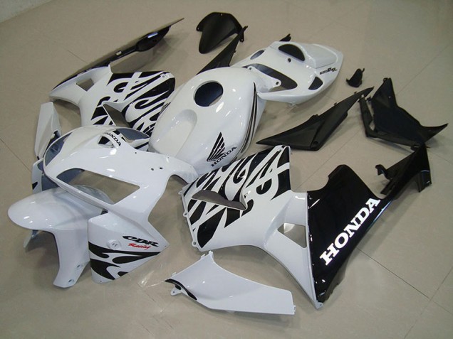 Billige Weiß Schwarz CBR 600 RR 2005-2006 Motorrad Verkleidungen