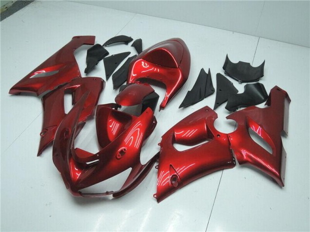 Billige Candy Rot ZX6R 2005-2006 Motorrad Verkleidungen