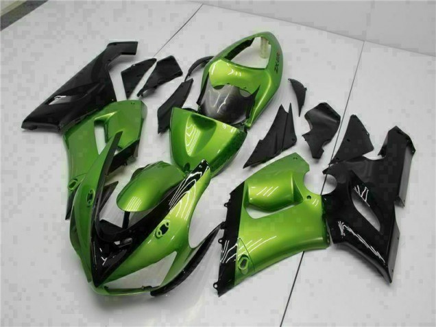 Billige Grün ZX6R 2005-2006 Motorrad Verkleidung