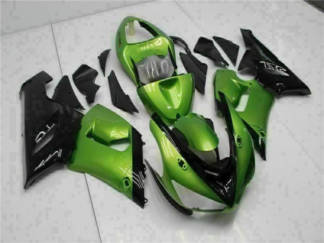 Billige Grün ZX6R 2005-2006 Motorrad Verkleidung