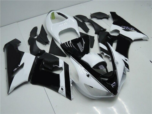 Billige Schwarz Weiß ZX6R 2005-2006 Motorrad Verkleidungen