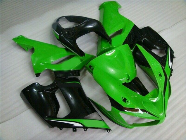 Billige Grün Weiß Schwarz ZX6R 2005-2006 Motorrad Verkleidungen Billige Grün Weiß Schwarz ZX6R 2005-2006 Motorrad Verkleidungen