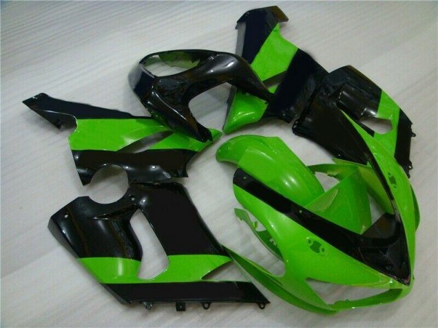Billige Grün Schwarz ZX6R 2005-2006 Motorrad Verkleidungen Billige Grün Schwarz ZX6R 2005-2006 Motorrad Verkleidungen