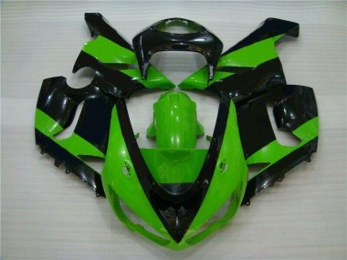 Billige Grün Schwarz ZX6R 2005-2006 Motorrad Verkleidungen