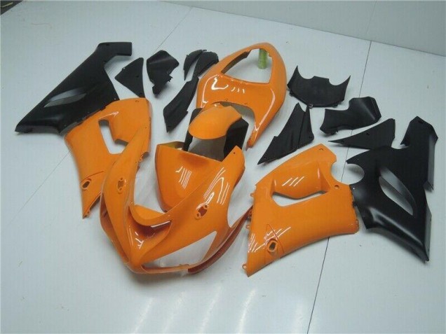 Billige Orange Schwarz ZX6R 2005-2006 Motorrad Verkleidungen Billige Orange Schwarz ZX6R 2005-2006 Motorrad Verkleidungen