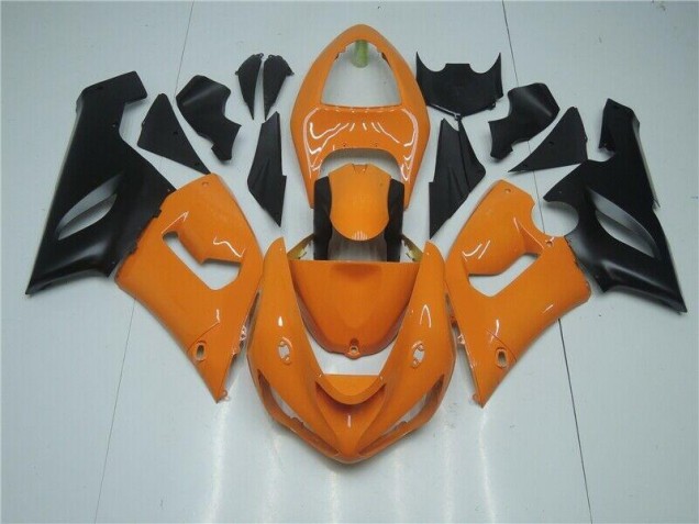 Billige Orange Schwarz ZX6R 2005-2006 Motorrad Verkleidungen Billige Orange Schwarz ZX6R 2005-2006 Motorrad Verkleidungen