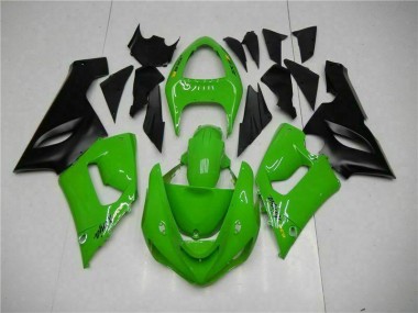 Billige Grün ZX6R 2005-2006 Motorrad Vollverkleidung
