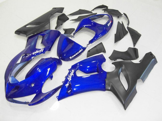 Billige Blau Schwarz ZX6R 2005-2006 Motorrad Verkleidung Billige Blau Schwarz ZX6R 2005-2006 Motorrad Verkleidung