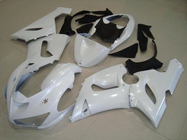 Billige Dunkel Perl Weiß ZX6R 2005-2006 Motorrad Verkleidungen