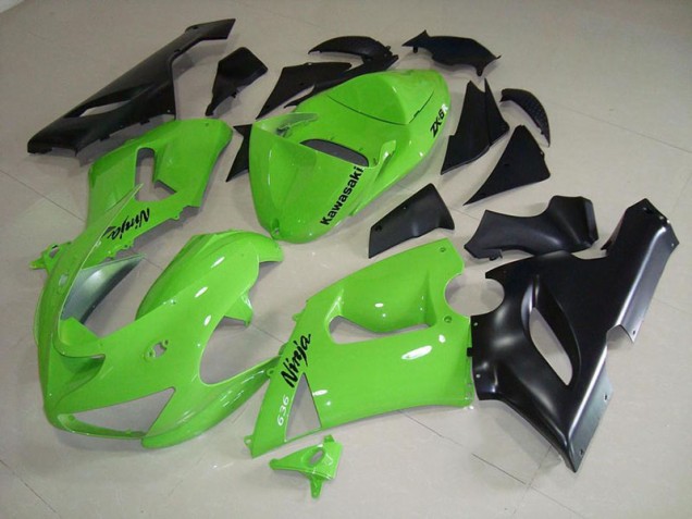 Billige Limetten Grün ZX6R 2005-2006 Motorrad Verkleidungen
