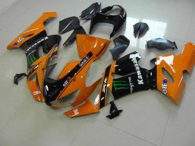Billige Orange Monster ZX6R 2005-2006 Motorrad Verkleidungen