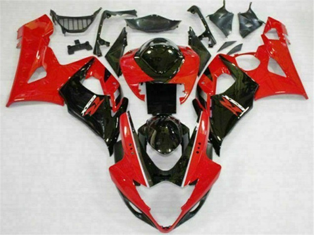 Billige Rot Schwarz GSXR 1000 K5 2005-2006 Motorrad Verkleidungen Billige Rot Schwarz GSXR 1000 K5 2005-2006 Motorrad Verkleidungen